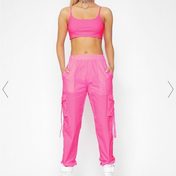 Hot & Delicious Pants - Dolls Kill Hot & Delicious Pink Sweet Radioactive Flair Joggers